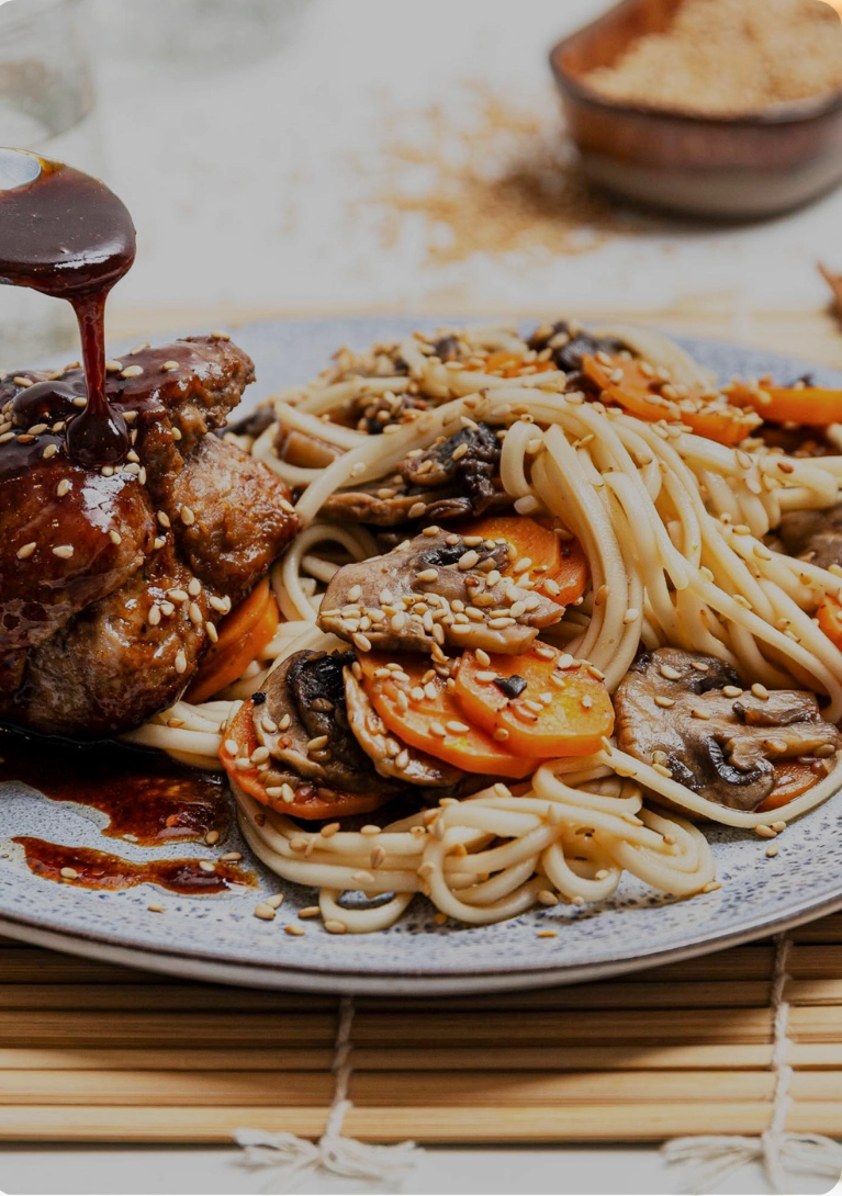 Assiette asiatique