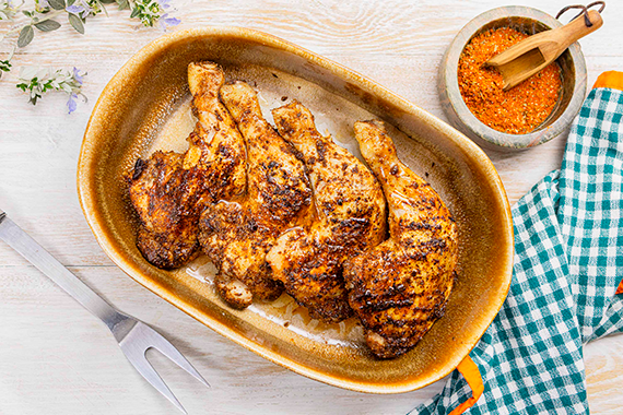 Cuisses de poulet Louisiane au BBQ