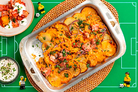 Irish Nachos à la poitrine fumée et cheddar