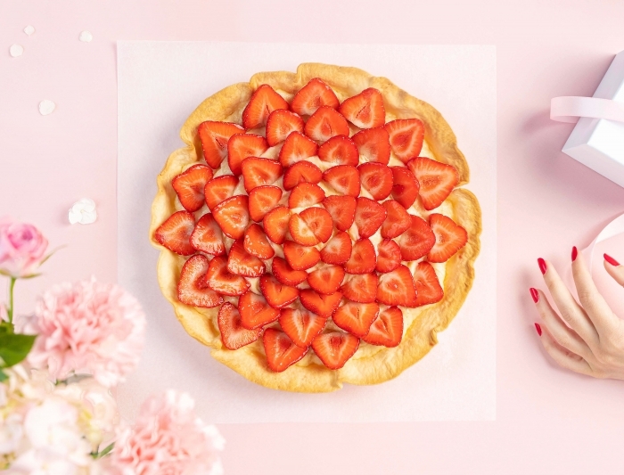 dessert fête des mères quitoque tarte aux fraises