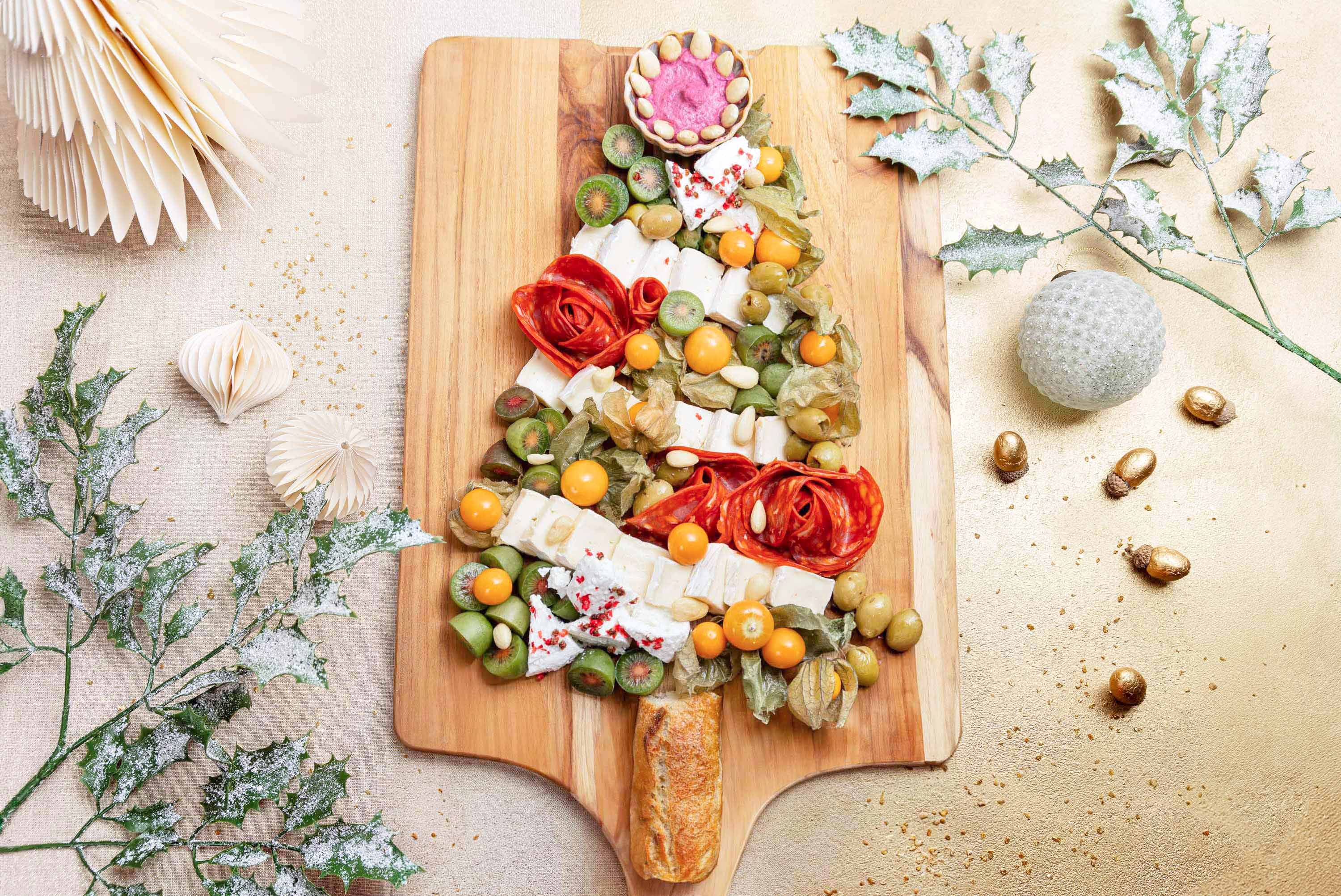 Entrée Noël cheesecake