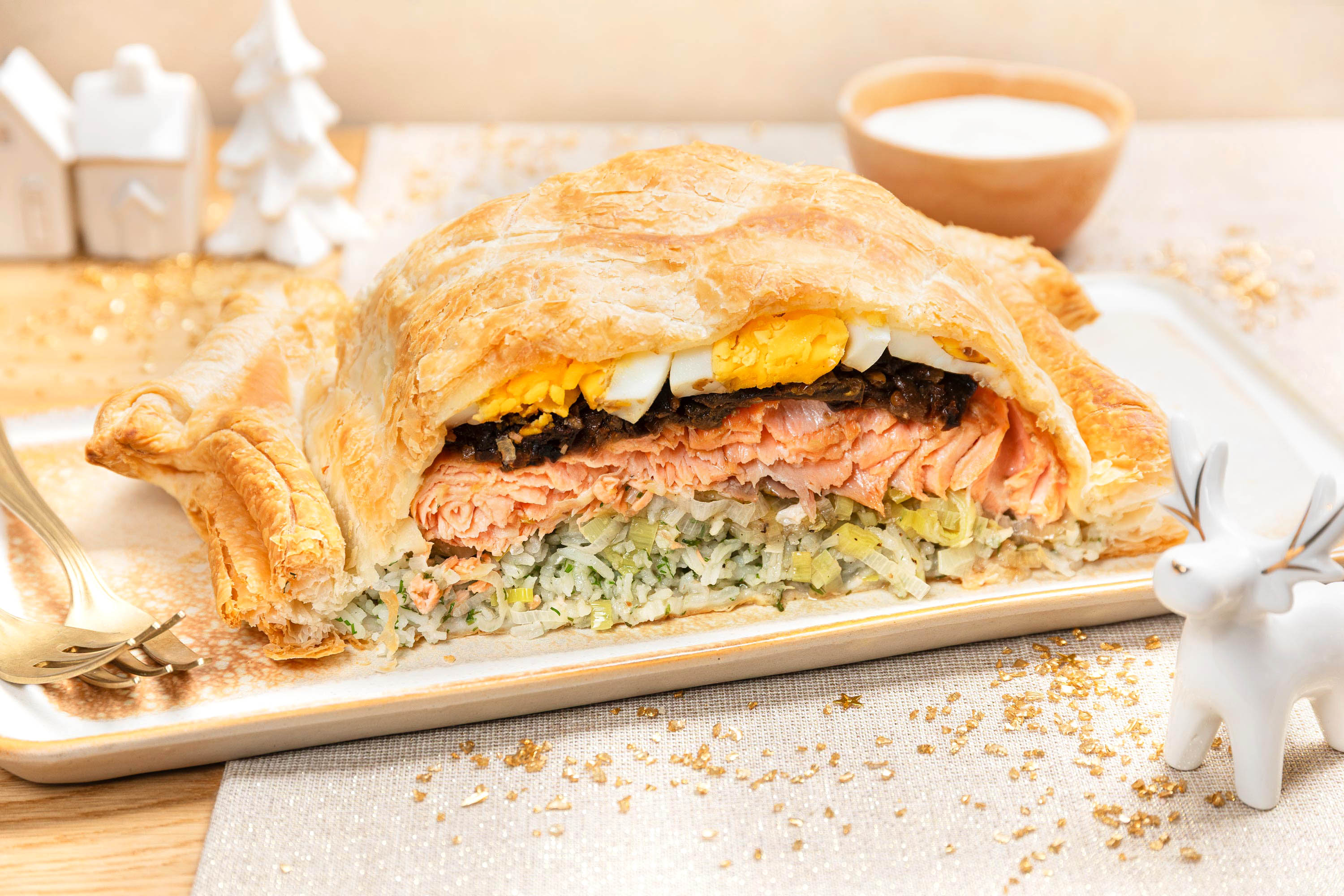 koulibiac de noel quitoque