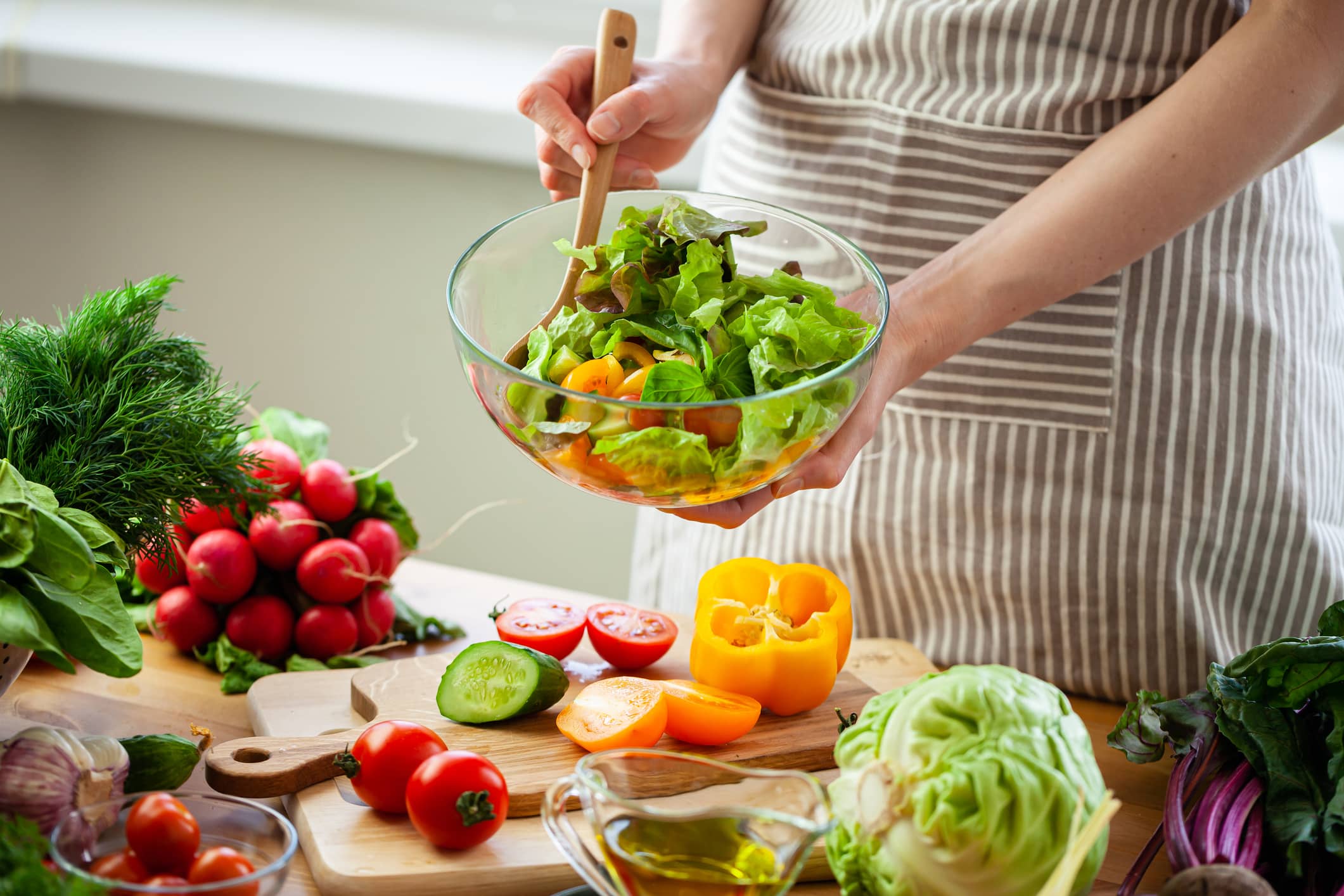 Préparer la salade