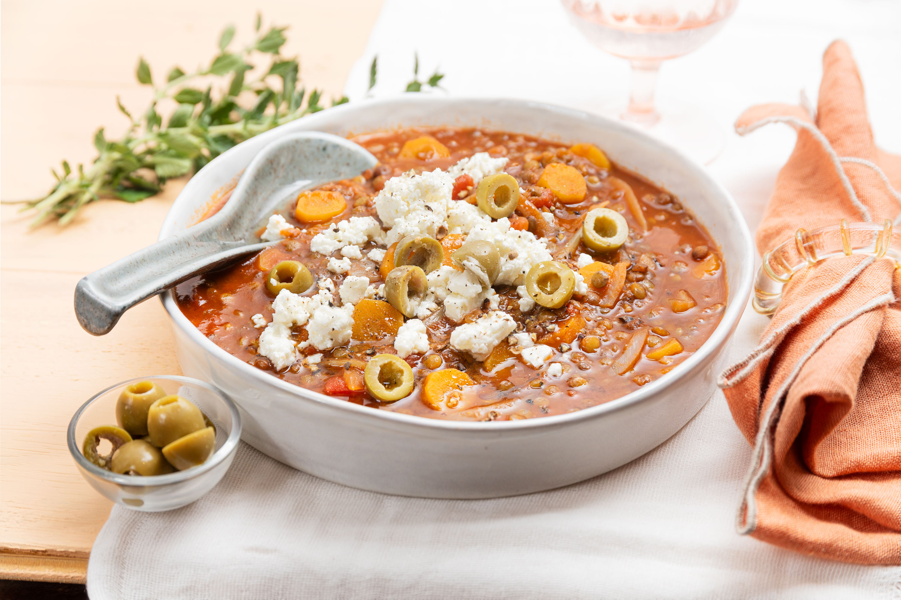 Soupe de lentilles à la grecque